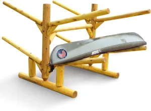 4-Place Kayak/Canoe Rack, Freestanding Kayak Storage Rack, Kayak Racks for Outdoor Storage, SUP or Canoe Storage Rack