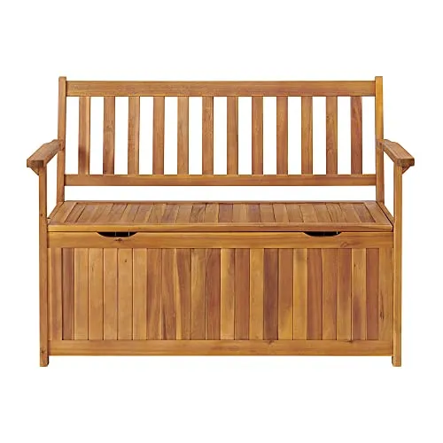 Alaterre Furniture Londonderry Outdoor Storage Bench, Natural