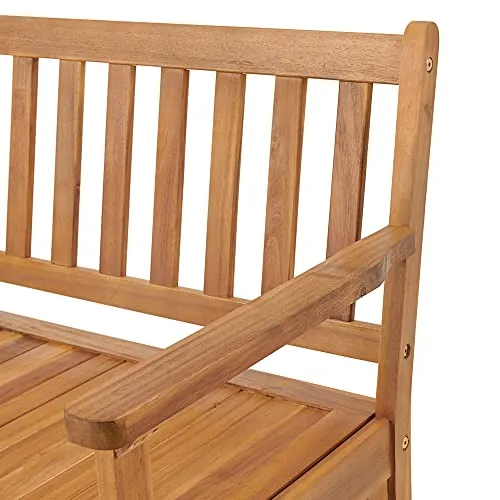 Alaterre Furniture Londonderry Outdoor Storage Bench, Natural
