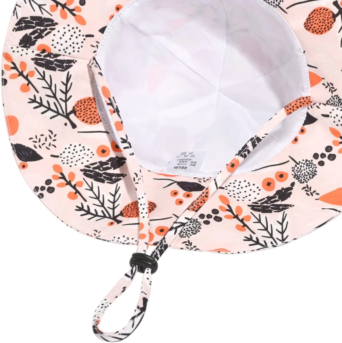 Baby Girl Sun Hat with UPF 50  Outdoor Adjustable Beach Hat with Wide Brim Bucket Hats