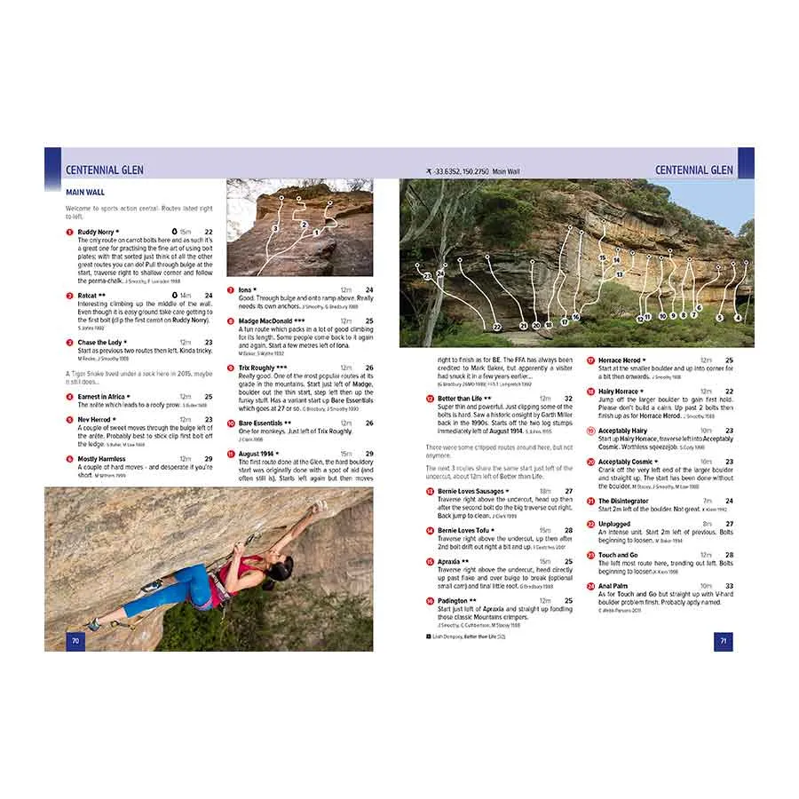 Best Of The Blue - Blue Mountains Selected Sport Climbing Guide