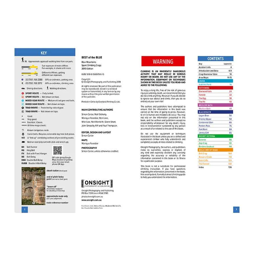 Best Of The Blue - Blue Mountains Selected Sport Climbing Guide