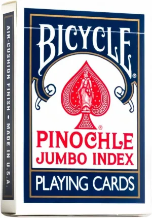Bicycle Pinochle Playing Cards Jumbo Index 2 Decks