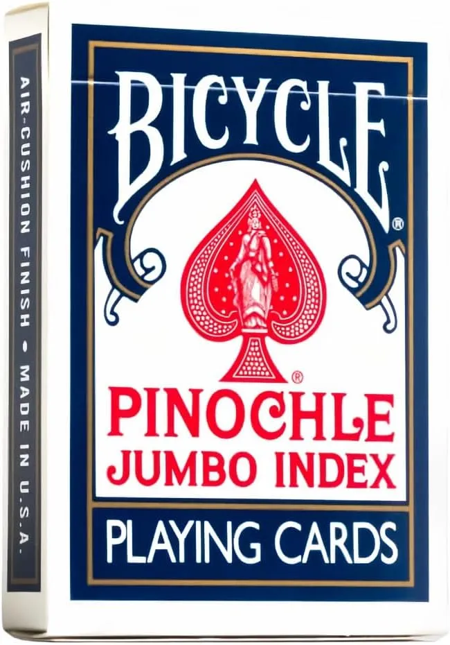 Bicycle Pinochle Playing Cards Jumbo Index 2 Decks