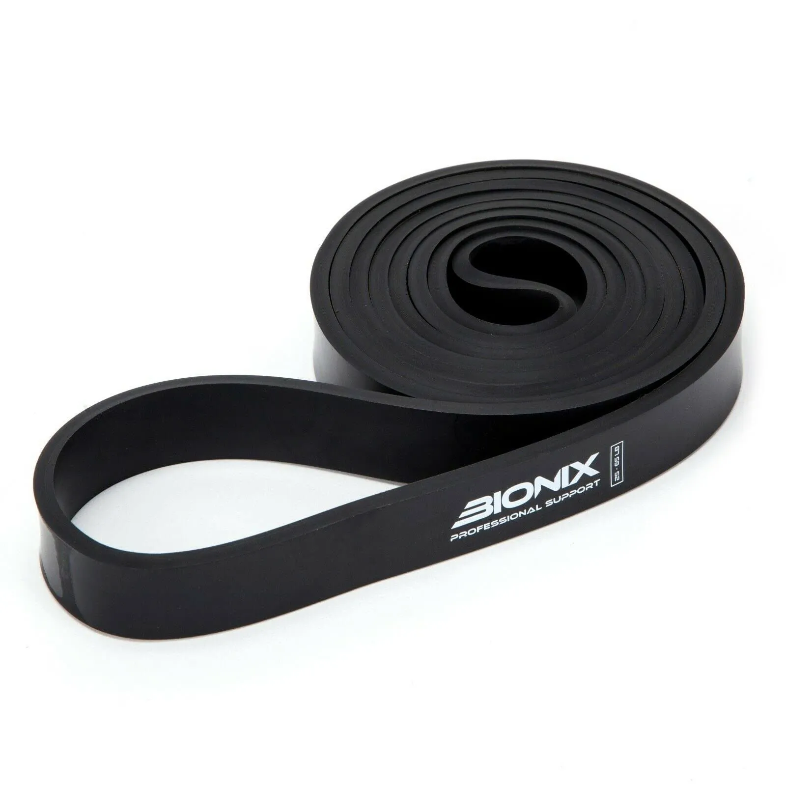 Bionix Pull Up Assistance Bands - Thick, Heavy & Long Latex Exercise Resistance Training Loop Band Set Chin Up Assist, Stretching, Workout, Powerlifting, Yoga Pilates, Legs Glutes Toning - Boost Mobility & Strength For Men and Women Black