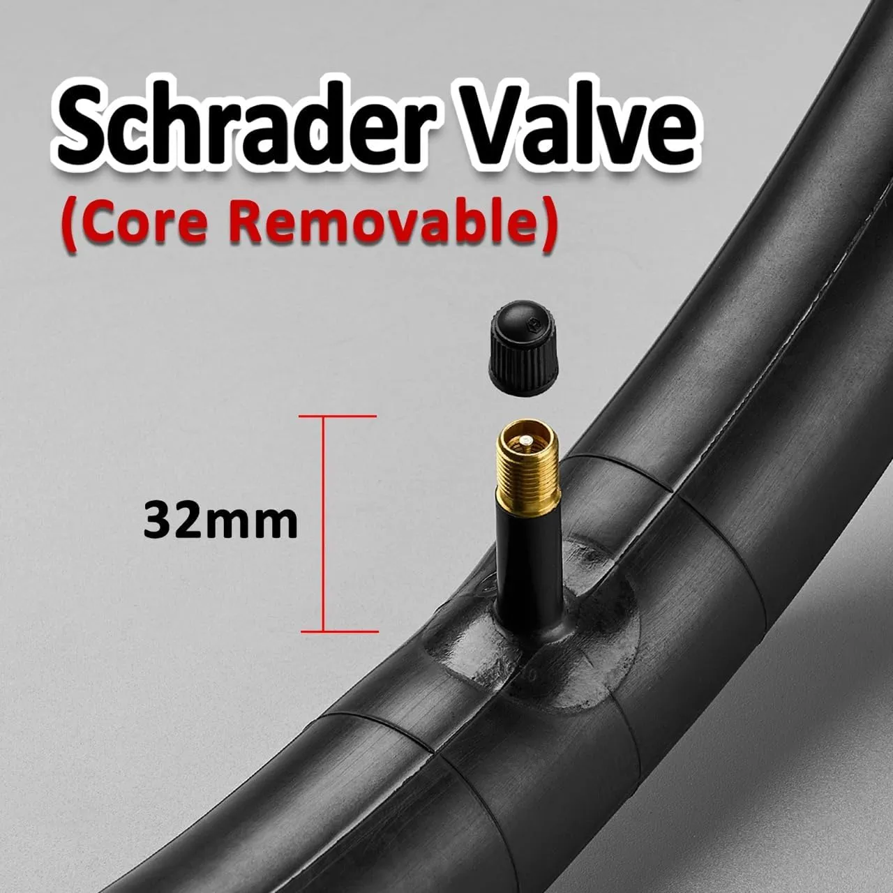 Corki Cycles 29 Inch Mountain Bike Tire Tube 29 x 1.75 1.95 2.0 2.1 2.125 2.2 2.25 2.3 2.35 2.4 Presta Valve 48mm Schrader Valve 32mm Butyl Rubber 29 MTB Bicycle Inner Tube 2-Pack