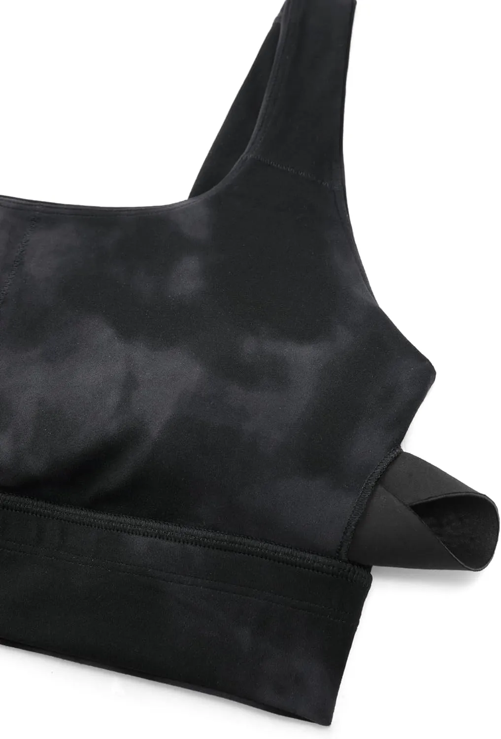 CRZ YOGA Butterluxe Womens U Back Sports Bra - Scoop Neck Padded Low Impact Yoga Clothes Workout Crop Top with Built in Pads