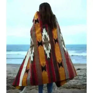 Custom Diamond Wool Mexican Blanket