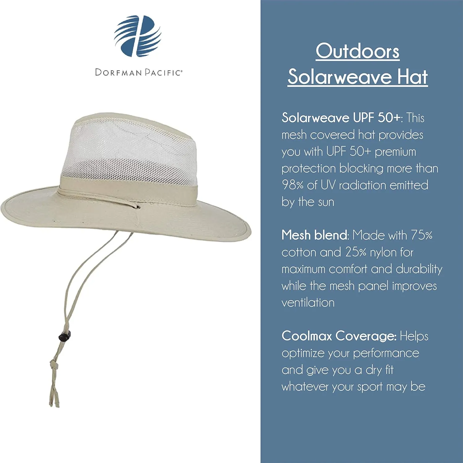 DPC Outdoors Solarweave Treated Cotton Hat