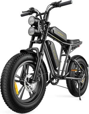 ENGWE M20 Electric Bike for Adults - 1000W 28mph Moped Ebike 48V13A Single/48V26A Dual Battery 20*4.0" Fat Tire All Terrain Off Road E-Bike Full Suspension Max 94Miles Long Range 7-Speed UL Certified