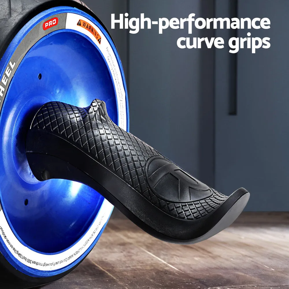 Everfit Ab Roller Automatic Rebound Black & Blue
