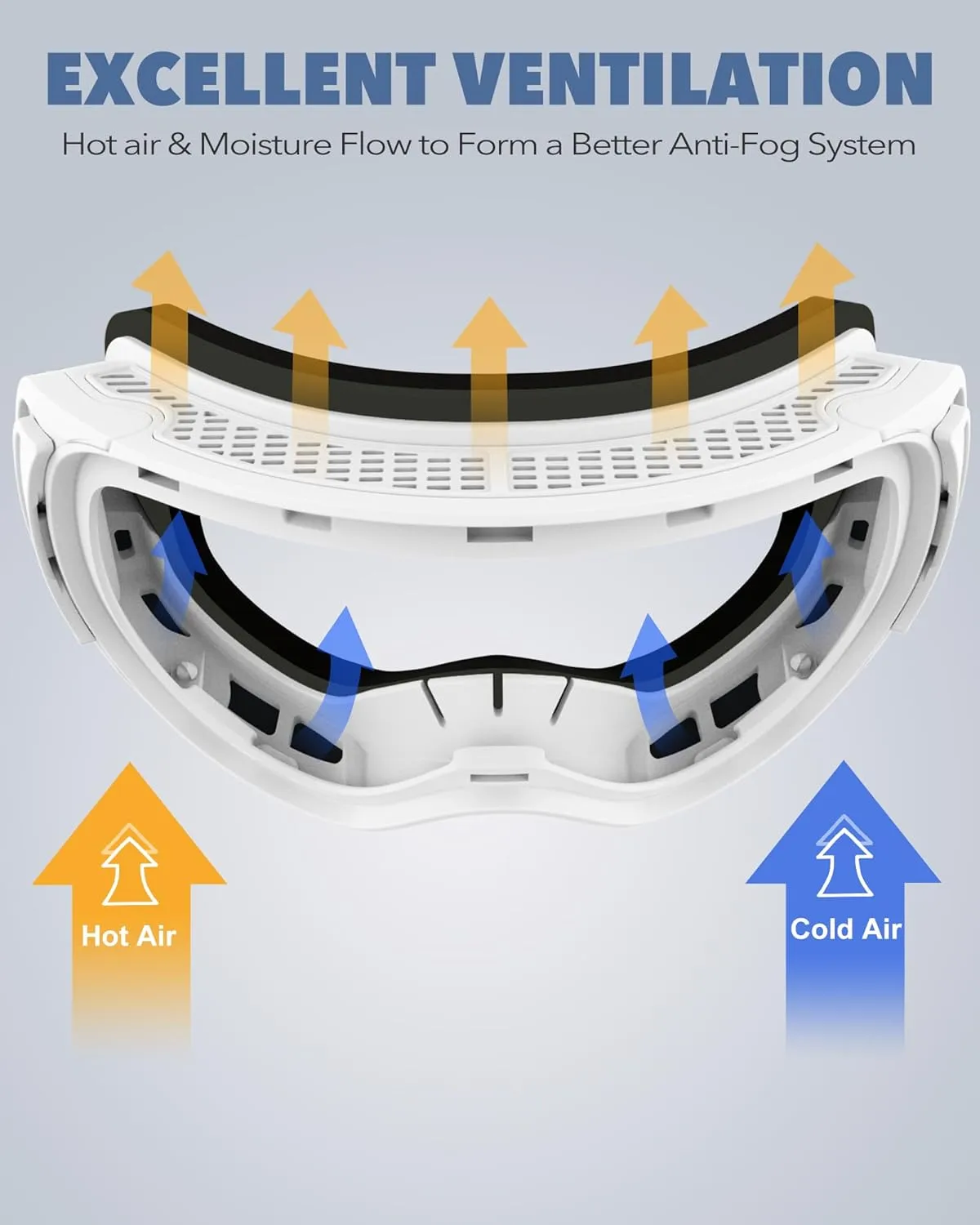 findway Ski Goggles OTG for Women Men Adult Youth-Over Glasses Snow Goggles-Interchangeable Lens,Anti Fog Snowboard Goggles