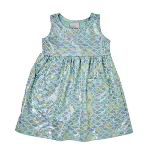Flap Happy Dahlia Sleeveless Tee Dress Fairy Tale Scales (2T-6)