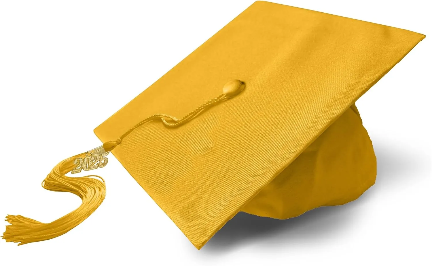 Graduation Cap with 2025 Tassel Year Charm Black Graduation Cap for High School & Bachelor