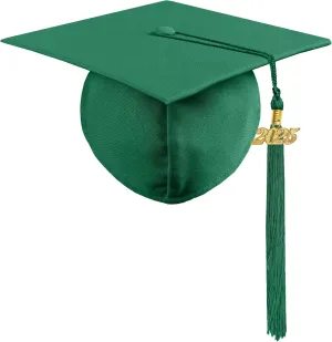 Graduation Cap with 2025 Tassel Year Charm Black Graduation Cap for High School & Bachelor