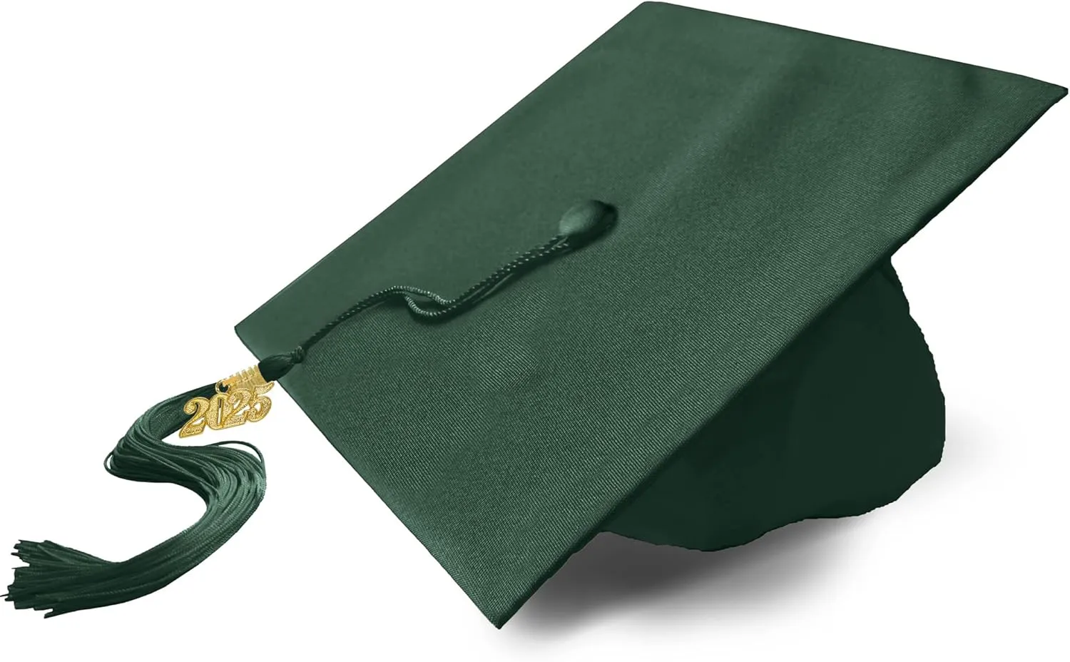 Graduation Cap with 2025 Tassel Year Charm Black Graduation Cap for High School & Bachelor