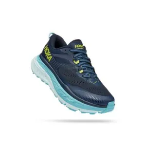 HOKA Women's Stinson 6 All-Terrain Running Shoes, Outer Space/Blue Glass, 6