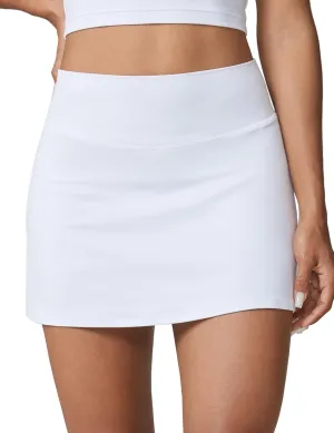 Hugcurve Tennis Skirts for Women with Inner Pockets High Waisted Athletic Skorts for Running Golf Workout Sports