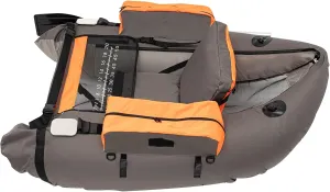 Inflatable Dinghy Boats, 286.6 IBS Portable Inflatable Fishing Boat Adjustable Straps & Bracket Outdoor Boat Raft, Belly Boat Fishing Float Tube with Storage Pockets