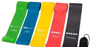 K Kudos 5pcs Exercise Bands Resistance Bands