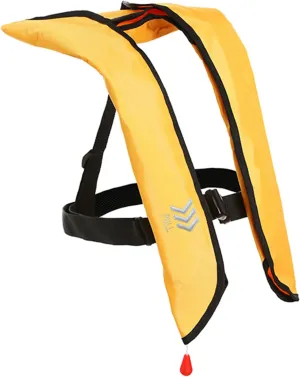 Manual Inflatable Life Jacket|Life Vest for Adults|PFD Low Profile|Supports up to 330 lbs(YSH709)