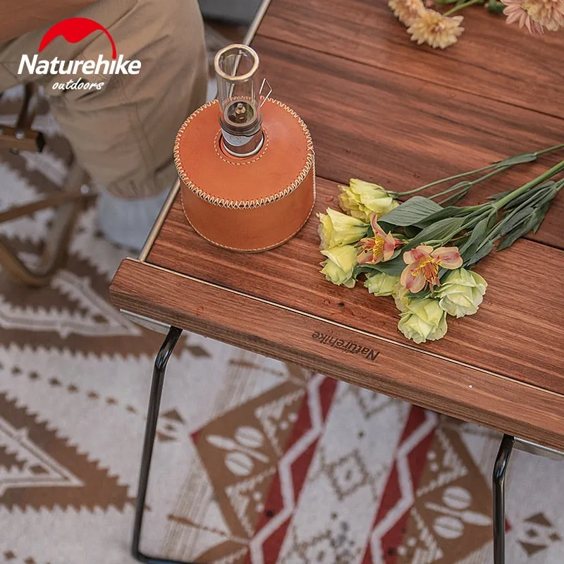 Naturehike Outdoor Folding Solid Wood Camping Table Stainless Steel Frame Picnic Table Multiple Combinations BBQ Camping Table