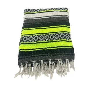 Neon Yellow & Grey Baja Blanket