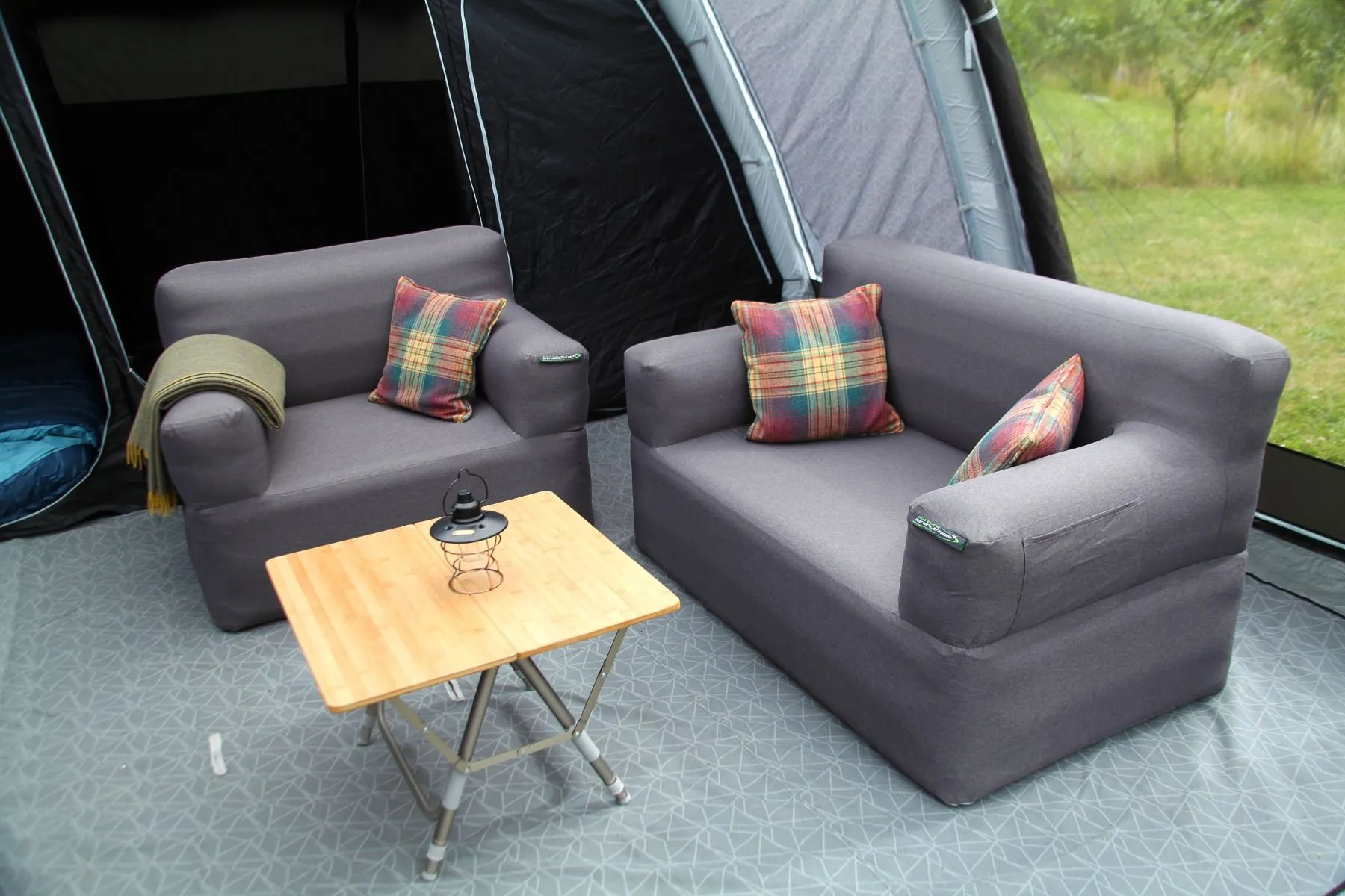 Outdoor Revolution Campese Inflatable Duo Two Seat Sofa & Chair Set
