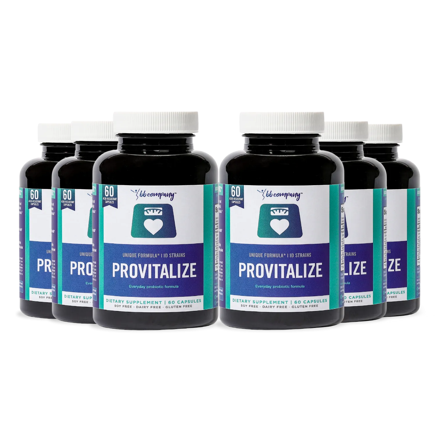Provitalize (6 Bottles) - Probiotic Supplement For Menopause Symptoms (360 Capsules)