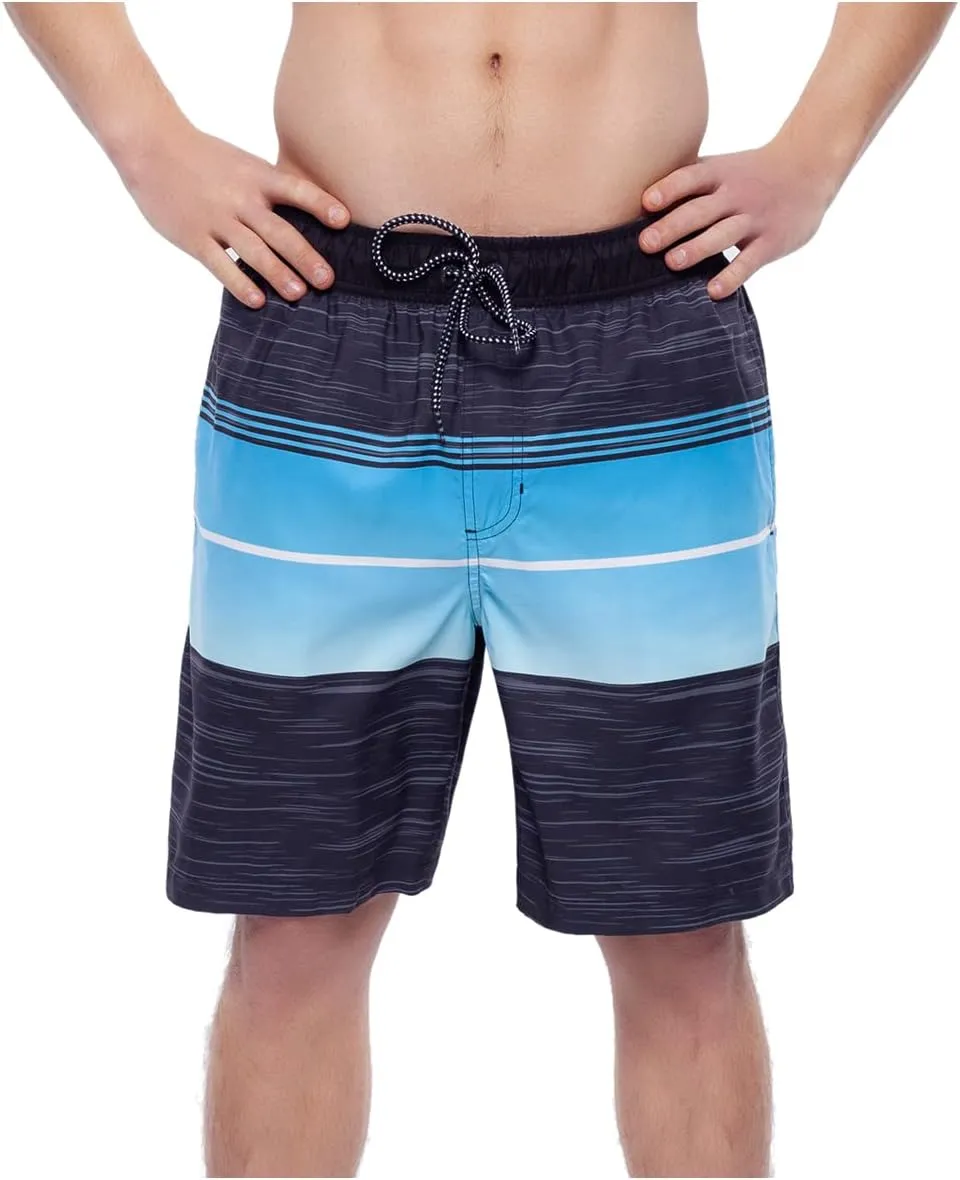 Rokka&Rolla Men's Swim Trunks Quick Dry Board Shorts Bathing Suit with Mesh Lining