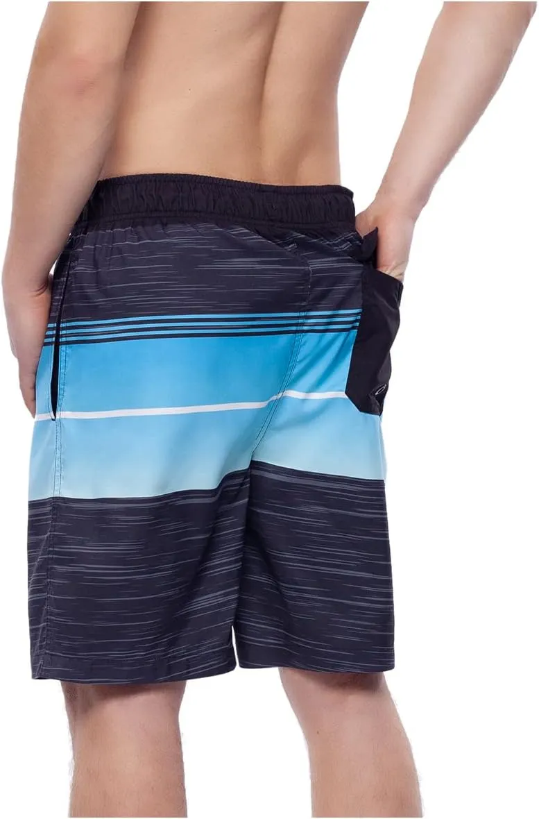 Rokka&Rolla Men's Swim Trunks Quick Dry Board Shorts Bathing Suit with Mesh Lining