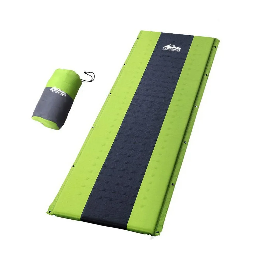 Self Inflating Mattress Camping Sleeping Mat Air Bed Pad Single Green