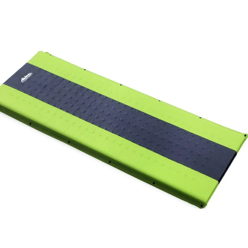 Self Inflating Mattress Camping Sleeping Mat Air Bed Pad Single Green