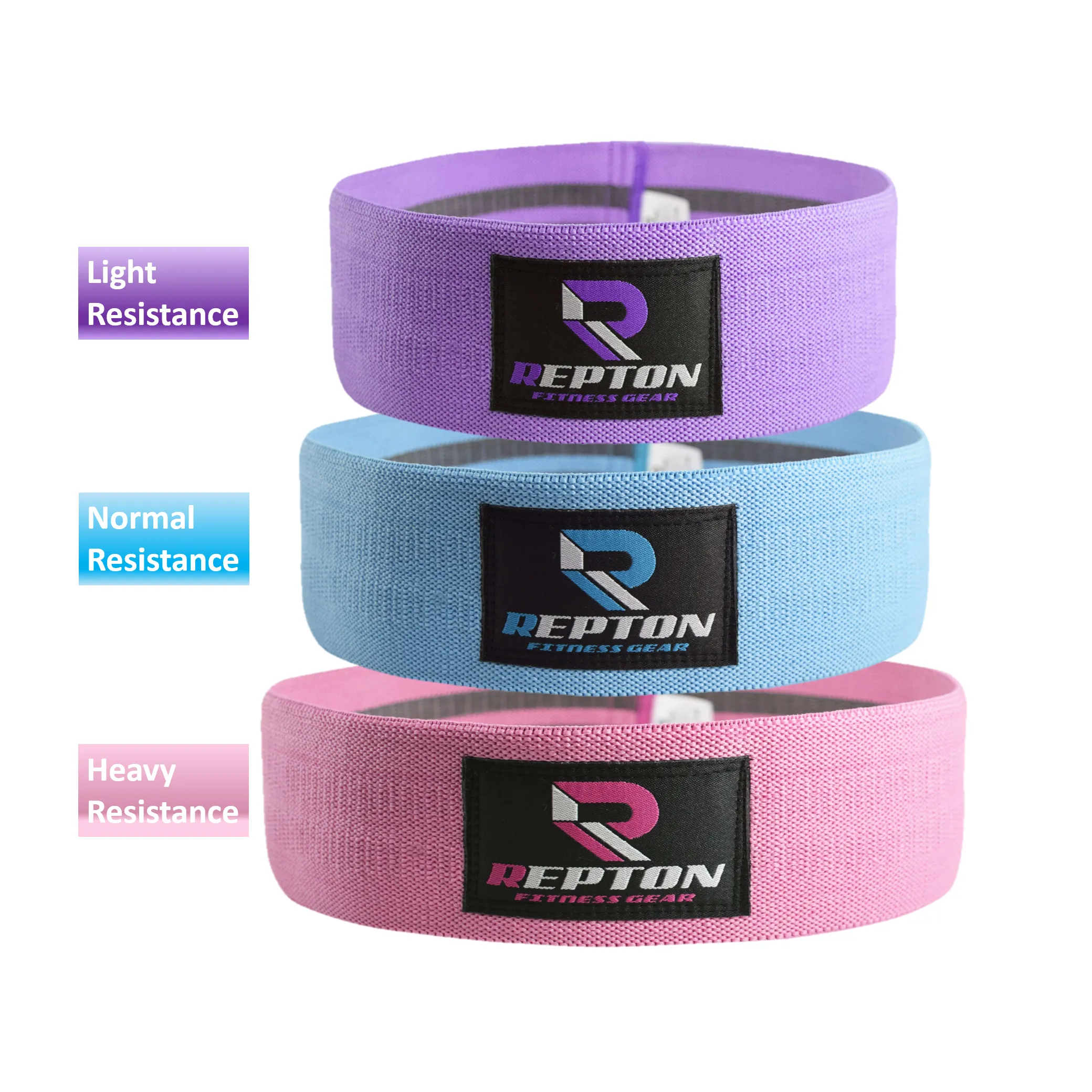 Set Of 3 Resistance Bands HIP CIRCLE Glute Leg Squat Exercise Strength Booty Band NonSlip