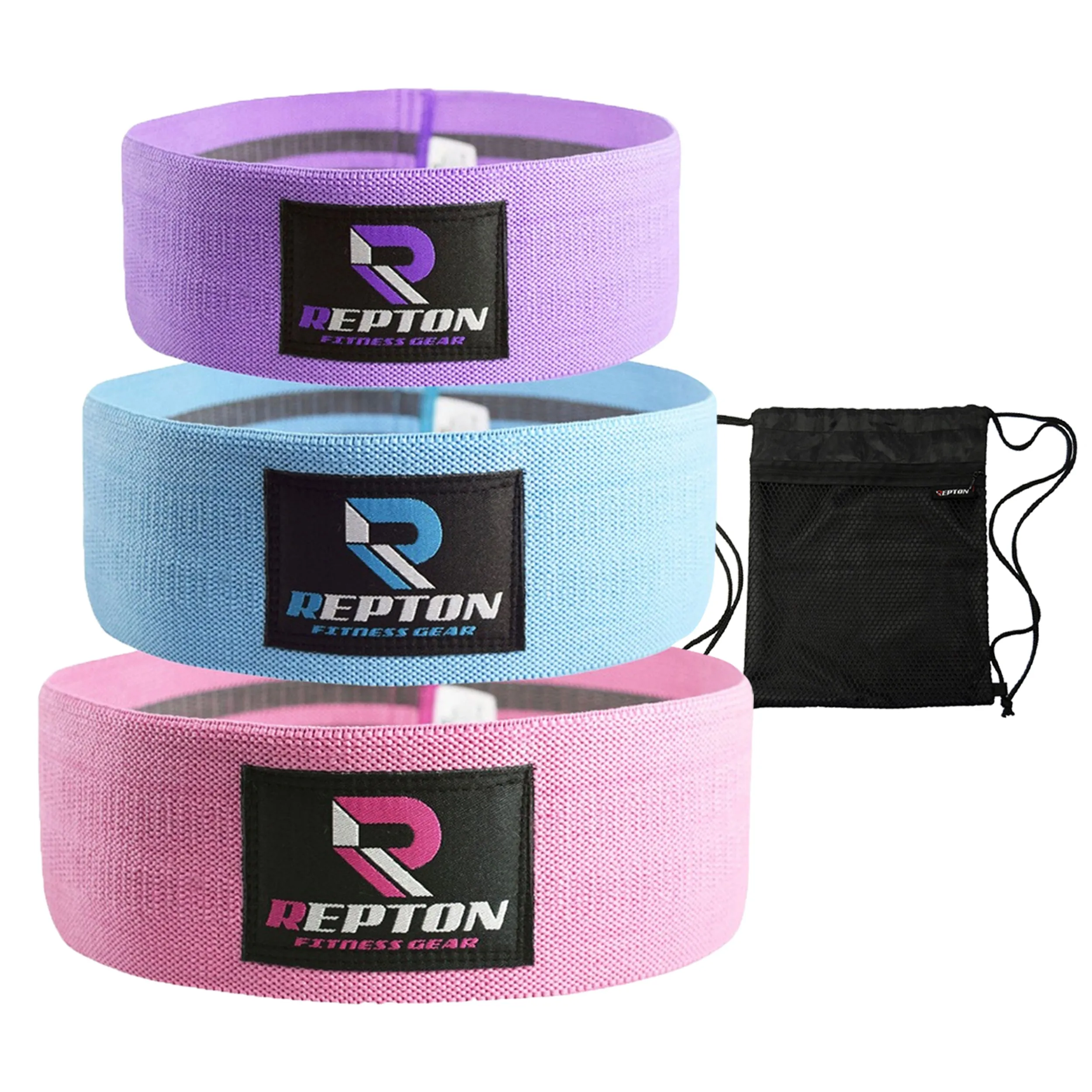 Set Of 3 Resistance Bands HIP CIRCLE Glute Leg Squat Exercise Strength Booty Band NonSlip