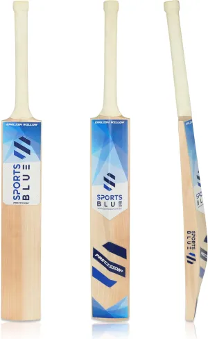Sports Blue English Willow Cricket Bat | Grade 1 Cricket bat | 9  Straight Grains with 38mm  Edges | Ready to Play with oiling and Knocking