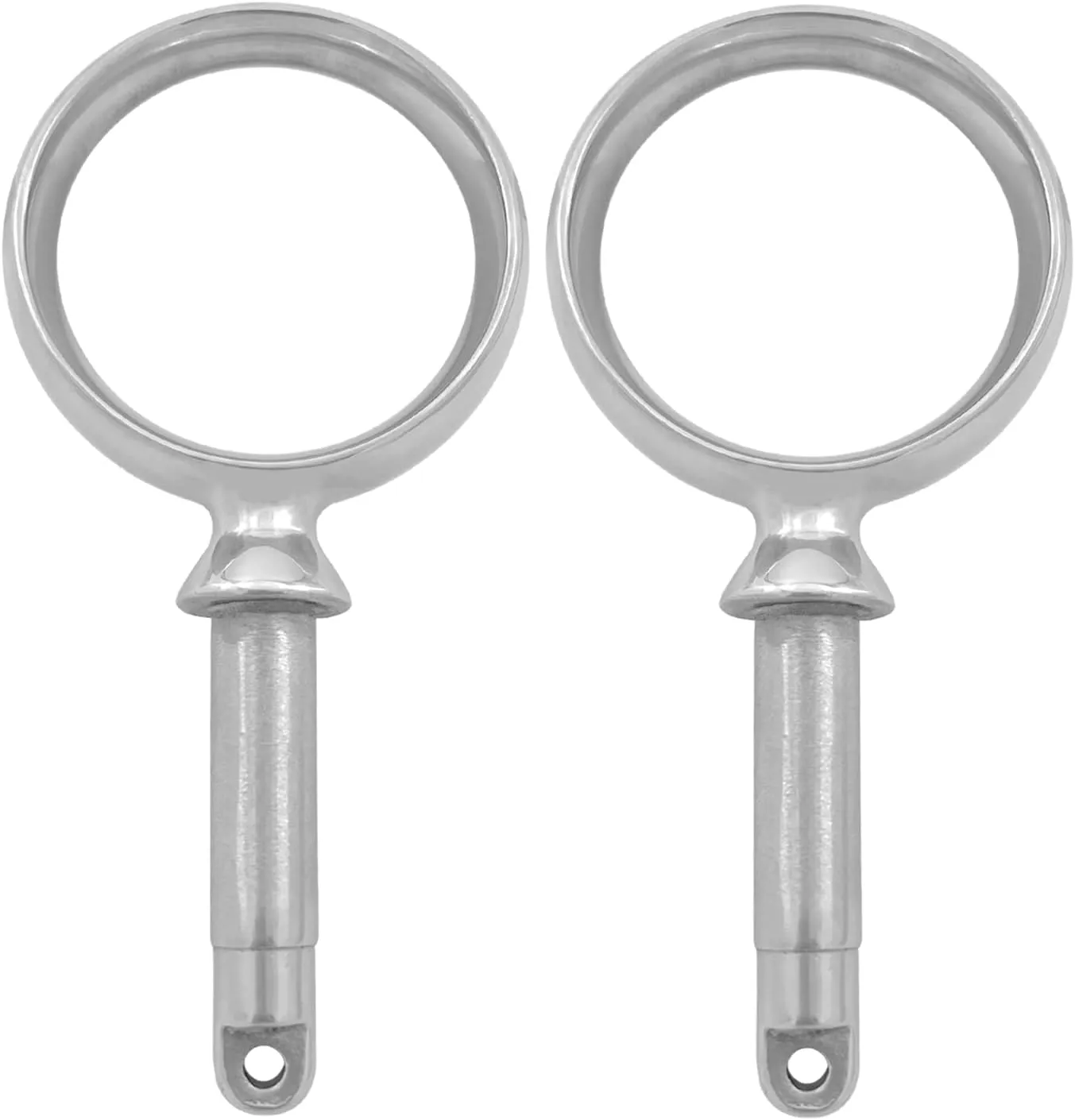Stainless Steel Oarlock Sockets Side Mount Paddle Brackets Marine Boat Yacht 2Pcs