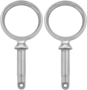 Stainless Steel Oarlock Sockets Side Mount Paddle Brackets Marine Boat Yacht 2Pcs