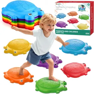 Stepping Stones Kids, 6 Pc Balance Stones for Toddlers 3-5, Sensory Play Indoor/Outdoor Toys