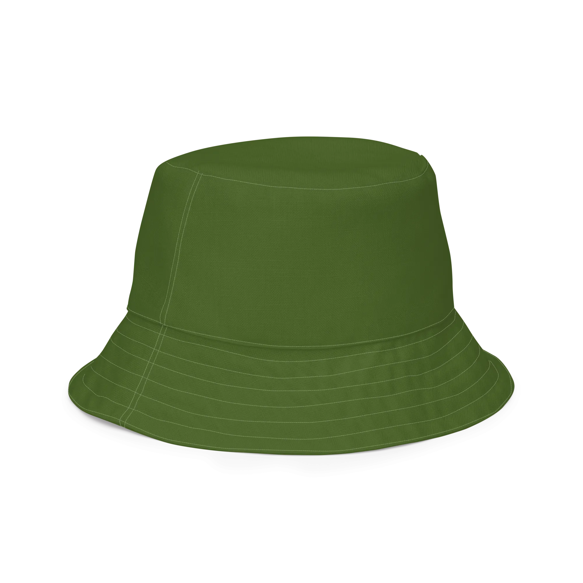 The FLOWER LOVE Collection - "Butterfly Beauty" Design Premium Reversible Bucket Hat - Dark Green Inside - Beach Hat, Gifts for Her