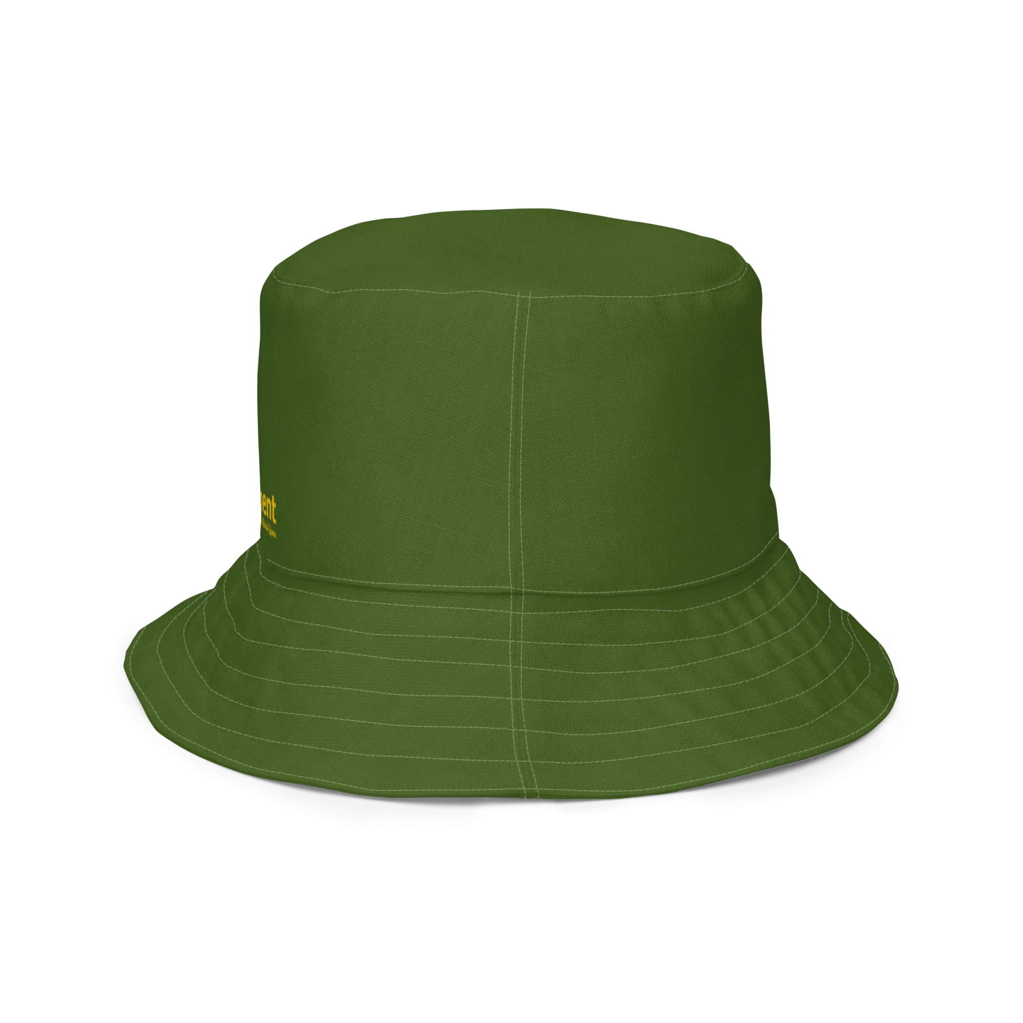 The FLOWER LOVE Collection - "Butterfly Beauty" Design Premium Reversible Bucket Hat - Dark Green Inside - Beach Hat, Gifts for Her