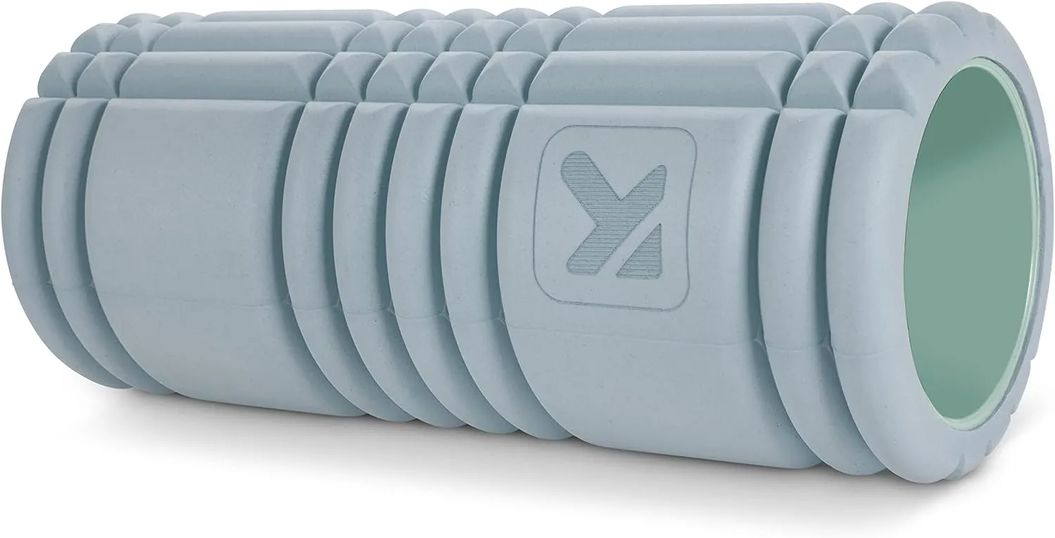 TRIGGERPOINT Performance Therapy Grid Patented Multi-Density Foam Massage Roller (80% Recycled) Exercise, Deep Tissue Muscle Recovery - Muscle Pain&Tightness, Improves Circulation (13"), Blue