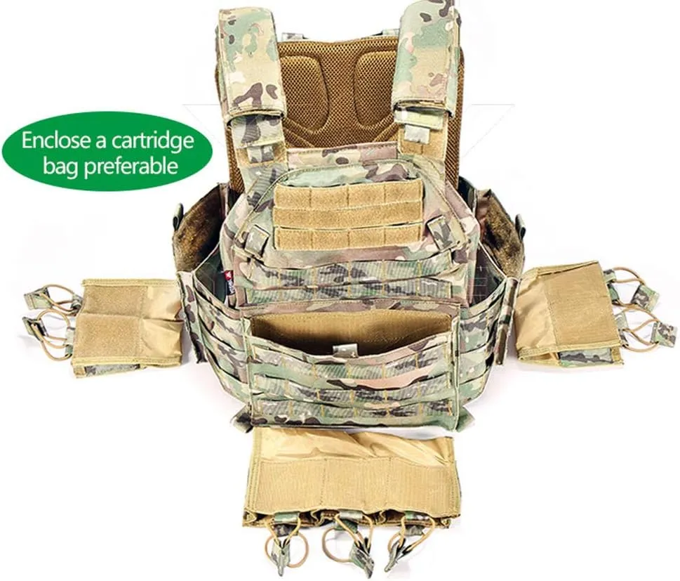 vAv YAKEDA Tactical Vest for Men Quick Release Outdoor Airsoft Vest Adjustable for Adults