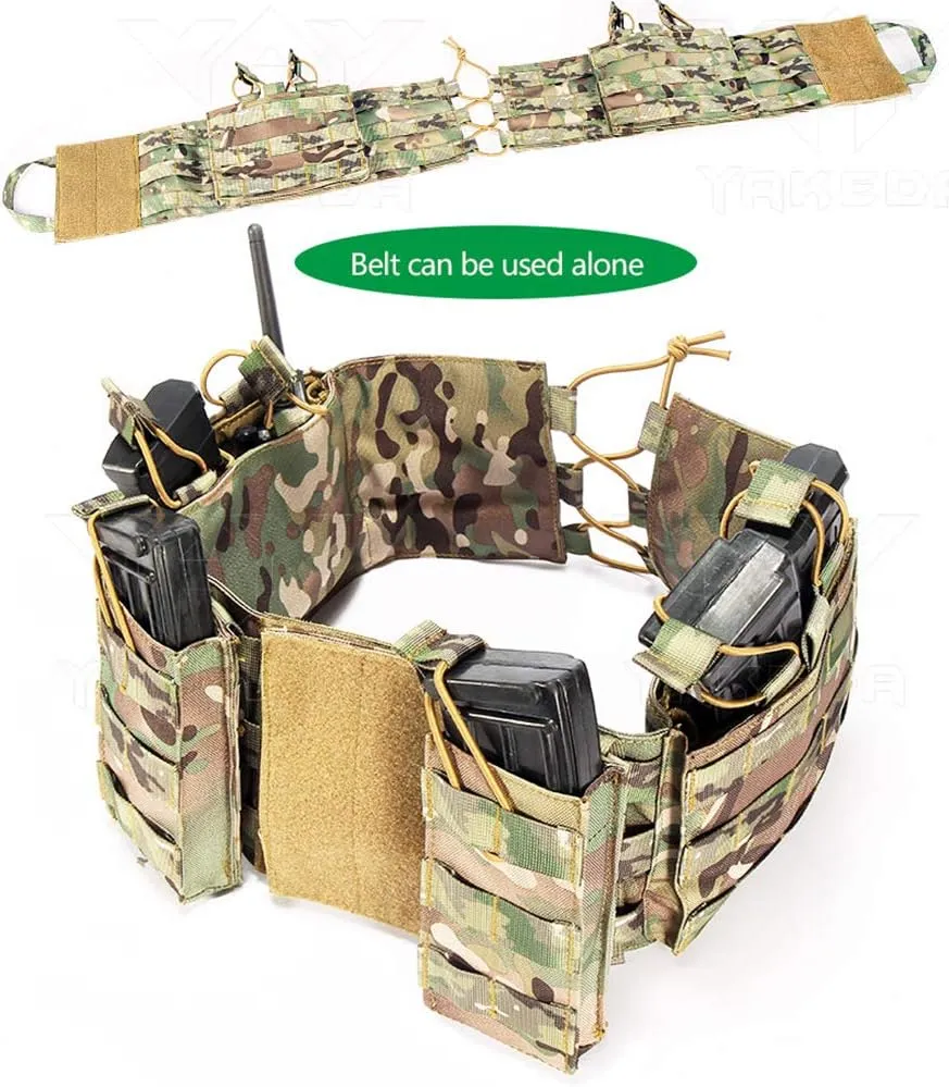 vAv YAKEDA Tactical Vest for Men Quick Release Outdoor Airsoft Vest Adjustable for Adults