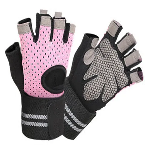 Weight Lifting Half Finger Gloves Work Out Gym Men Women